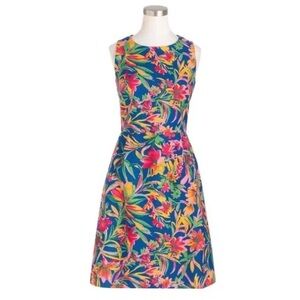 J. Crew Factory Tropical Floral Print Shift Dress: Size 10